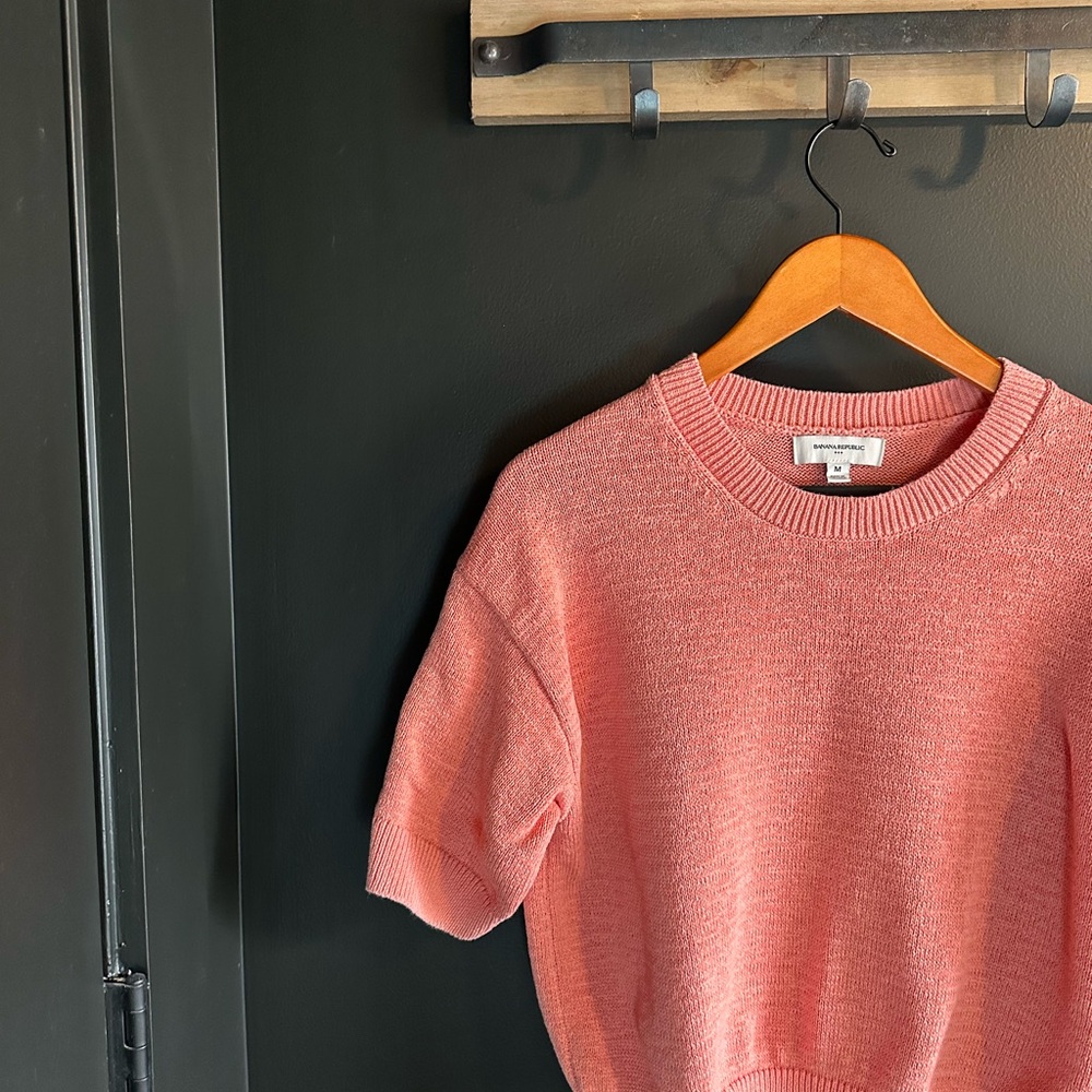 Banana Republic Soft Pink Knit Top